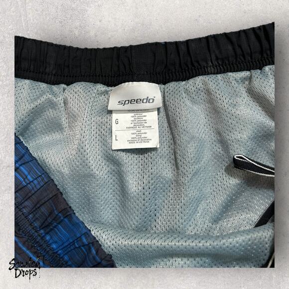 Speedo Men's Large Swim Shorts 3-Pack Bundle Blue Grey Black with Parrots - Picture 4 of 4